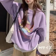 ロゴスウェット　スウェット　トレーナー　ゆったりシルエット　カジュアル