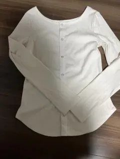 LAKOLE リブカーディガン ホワイト