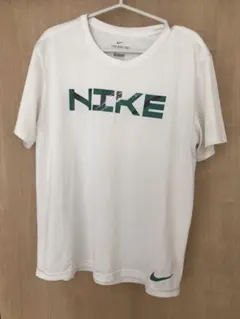 NIKE DRI-FIT ホワイト Tシャツ　XL　ナイキロゴ