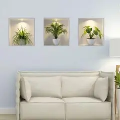 新品 ウォールステッカー 観葉植物 壁紙シール インテリア DIY 壁飾り