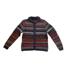 古着 マルチカラー カーディガン