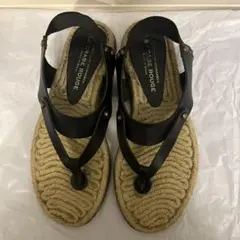 LE CRABE ROUGE ルクラベルージュ スペイン製 COLUMBIA 異素材フリンジ ウエッジソールサンダル 36(23cm) BLACK/GREEN/CUERO シューズ【新古品】【中古】【LE CRABE ROUGE】 楽天市場】LE CRABE ROUGE ルクラベルージュ スペイン製 COLUMBIA 異