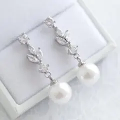 キュービックジルコニア ブライダルイヤリングThelma セルマ