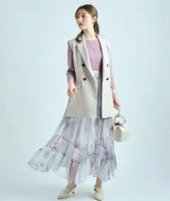 スカート 多色 シフォン