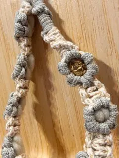 花柄スマホハンドストラップ