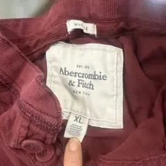 Abercrombie & Fitch バーガンディ 長袖シャツ XL