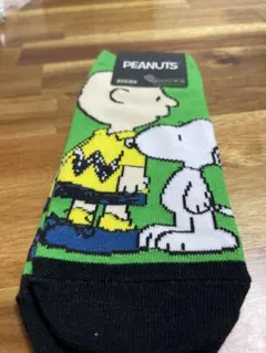 PEANUTS スヌーピー チャーリーブラウン ソックス グリーンのサムネイル
