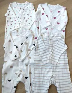 西松屋　ロンパース 70-80cm 4点セット　まとめ売り