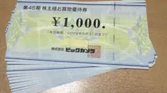 18,000円分優待券 ビックカメラ 株主優待 - メルカリ