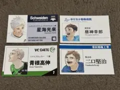 ハイキュー ファンパーク 名刺カード コレクション 昼神 及川 青根 二口