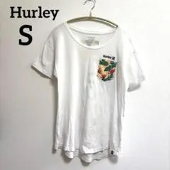 Hurleyハーレー ボタニカル柄 ポケット Tシャツ S バックプリントのサムネイル