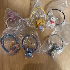 ディズニーキャラクター　ヘアゴム Twinkle ガチャ　6点