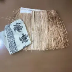 ⭐️　タヒチアン　モレ タヒチアンダンス ショートモレ グリーン - メルカリ