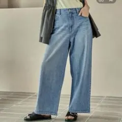 LEPSIM ワイドストレートデニムパンツのサムネイル