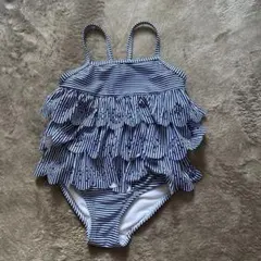 キッズ水着 ストライプ フリル 2〜3歳next