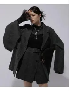 美品】HARE ヴィンテージソデアキビッグテーラージャケット グレー