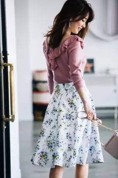 花柄リバーシブルスカート