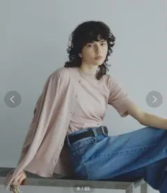 ミラオーウェン　ラメニット　カーディガンセット