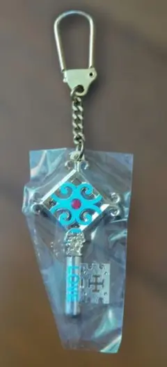 昭和レトロ ファンシー キーホルダー 鍵型 鍵モチーフ LOVE 未使用 袋入り