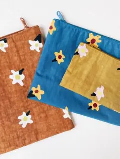 【専用】レア！BAGGU デイジー 花柄 ポーチ2点セット