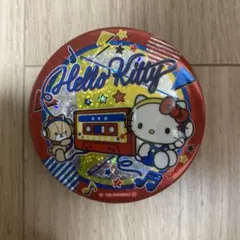 サンリオキャラクターズ キラキラBIG缶バッジ2 ハローキティ　キティ