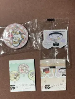 くら寿司 mofusandコラボ ビッくらポン 缶バッジ＆アクリルステッカー