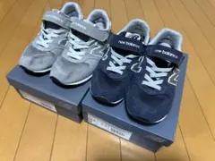 New Balance YV996 ネイビー、グレー　2足セット　W