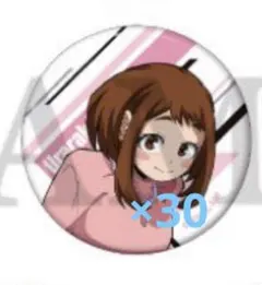 ヒロアカ camera 缶バッジ 麗日お茶子