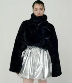 SORIN ソリン Synthetic Fur Lace-up Cardigan