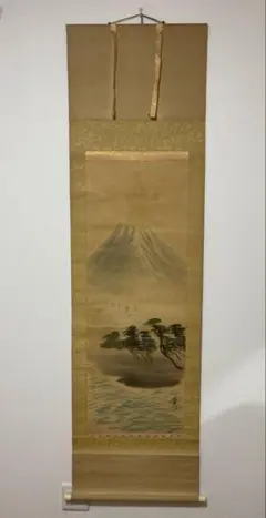 菱田春草【湖辺白鷺】大塚巧藝社 絹本 掛軸 - メルカリ