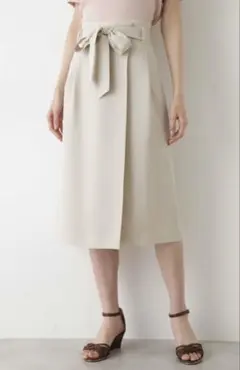 【新品・タグ付】NATURAL BEAUTY BASICバスケットラップスカート
