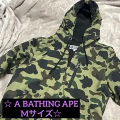 アベイシングエイプ グリーンカモ トラックジャケット ジャージ XL