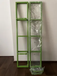 IKEA【イケア】レールベリ グリーン スチール製4段オープンシェルフ
