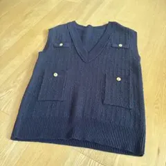 ☆即購入可能です☆ネイビーツィード　上質ネイビーツイードジレ☆ 2025年最新】ツイード ジレ ネイビーの人気アイテム - メルカリ