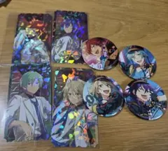 あんスタ アルカロイド 缶バッジ 一彩 藍良 マヨイ 巽 　スタフォニホロカード