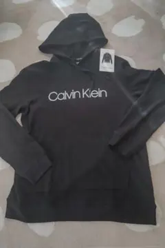 【激安送料込】新品未使用Calvin klein カルバンクライン黒 パーカーL