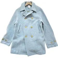 良品✨45Rフォーティーファイブアール フロート縮絨のPコート ライトブルー 0