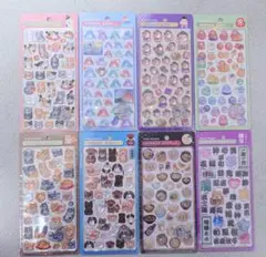 ボンボンドロップシール 国内正規品 和柄 ８枚 最安値 相撲 富士山 ダルマ 犬