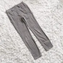 【UNIQLO】ユニクロ M ギンガムチェック スキニー ストレッチ パンツ