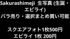 Sakurashimeji 生写真バラ売り・選択まとめ買い可・一括まとめ買い不可