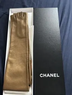 CHANEL ゴールド ロンググローブ　手袋　サイズ7のサムネイル