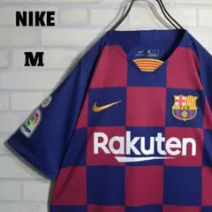 ナイキ★FCバルセロナ メッシ 10番 刺繍ロゴ エンブレム ユニフォーム M