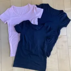 ☆中古　ユニクロ　ヒートテック　半袖 3枚セット☆110