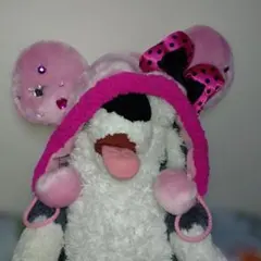 ディズニー　ファンキャップ　ミニー　ピンク