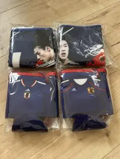 サッカー日本代表 缶ホルダー プリントタオル