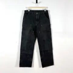 STUSSY ダブルニー パンツ 黒 フェード 34 STUSSY ダブルニー パンツ 黒 フェード 34