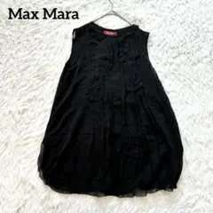 マックスマーラMax Mara チュニックワンピースメッシュオーガンジー SM