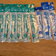 ZEBRA SK-0.7 ボールペン替え芯 9本 (緑6 青3)