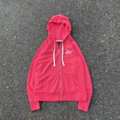 00s OLD GAP ジップパーカー 古着 サーモンピンク Y2K アーカイブ