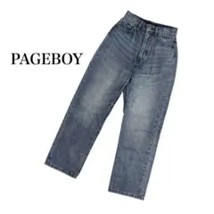 【PAGEBOY】ページボーイ ライトブルー ストレートデニム Sサイズ